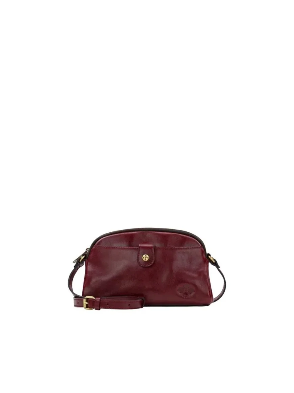 Patricia Nash Small Leather Crossbody Bag Purse Adjustable Burgundy Supple - Picture 2 of 16
